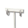 Pave CZ Hoop Earrings