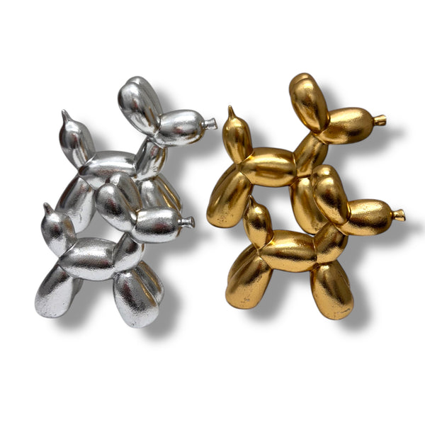 Gold or Silver Balloon Dog
