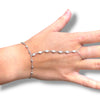 Delicate Marquis-Bezel Hand Chain