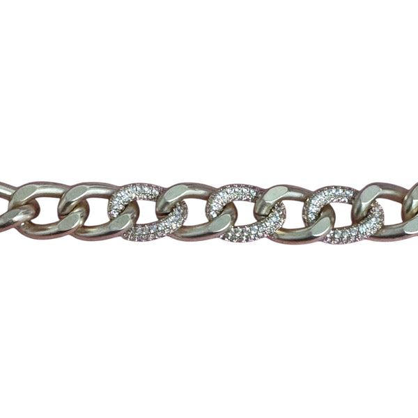 CZ Chunky Link Bracelet