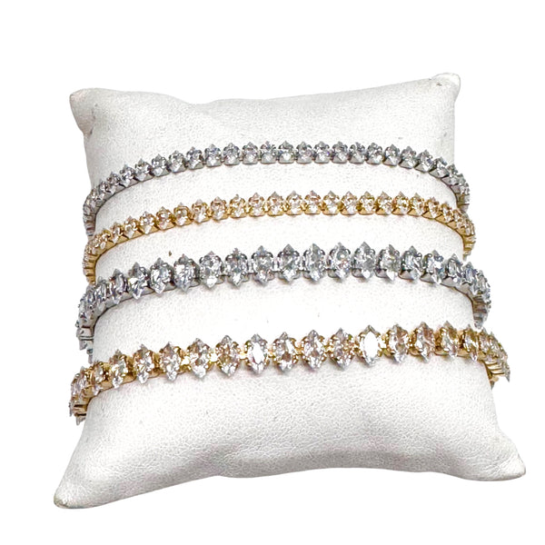 Marquis CZ Tennis Bracelets