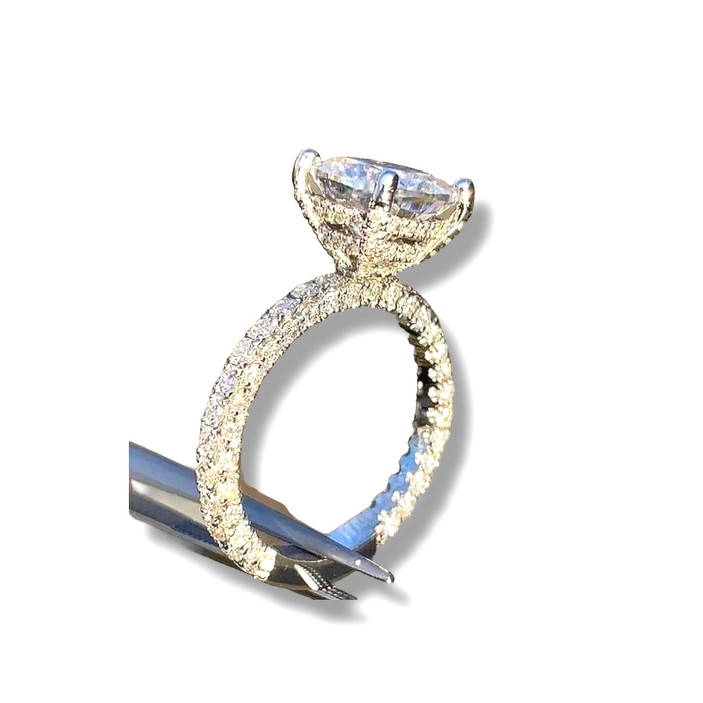 Elegant Cz Engagement Ring