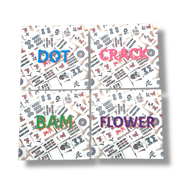 Mahjong Glass Coasters