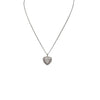 Bi-Level Pave Heart Necklace