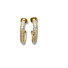 Pave CZ Hoop Earrings
