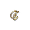 Pave CZ Hoop Earrings