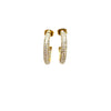 Pave CZ Hoop Earrings
