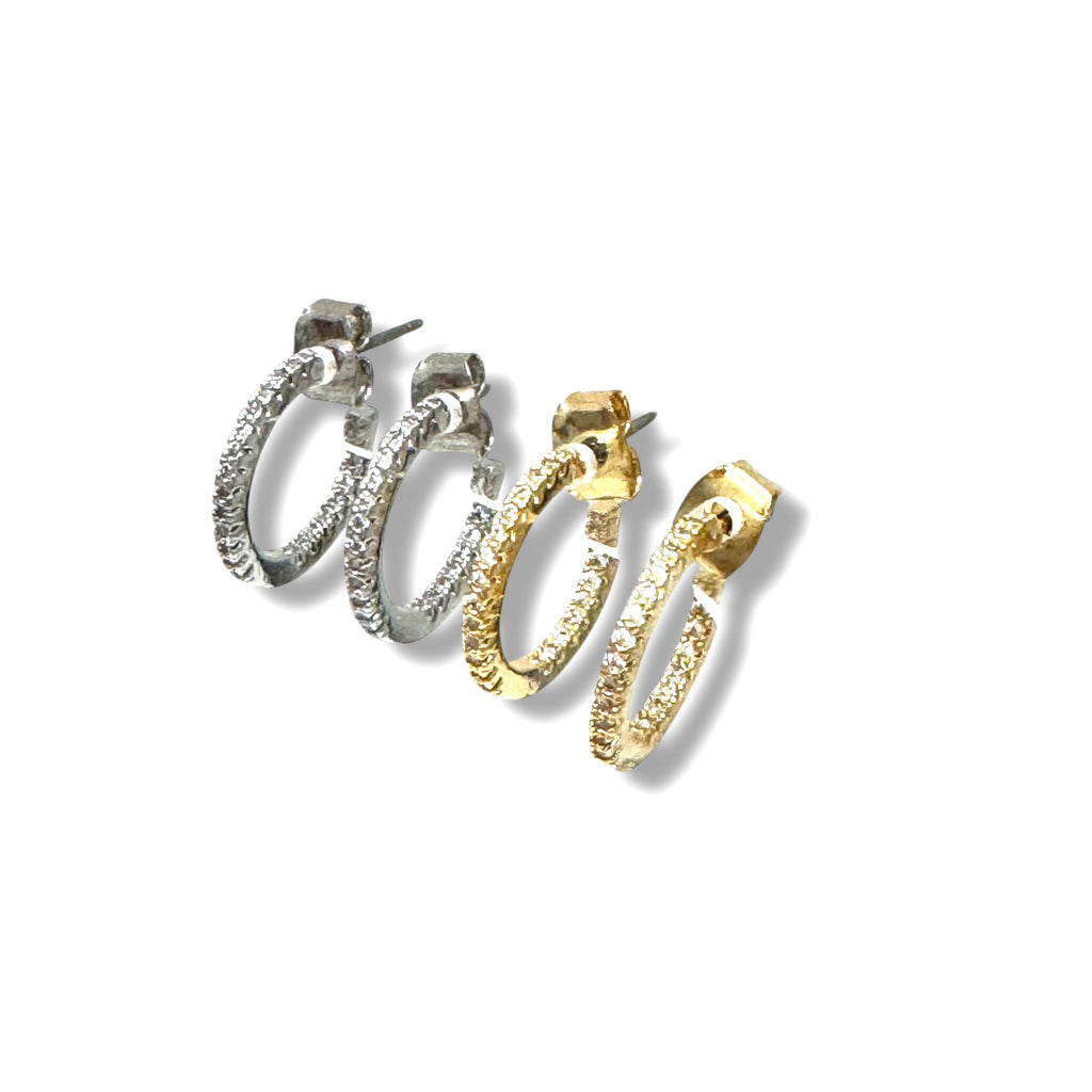 Slim Inside Out Hoop Earring