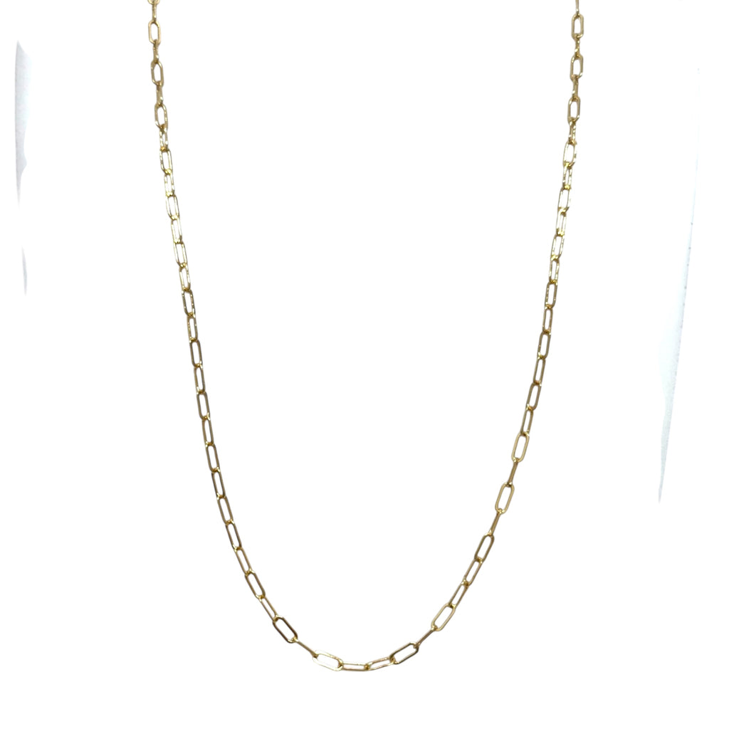 Small Link Paperlip Necklace