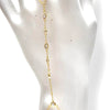 Delicate Marquis-Bezel Hand Chain
