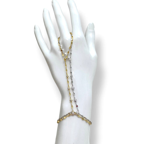 Etched Sparkle Forzentina Hand Chain