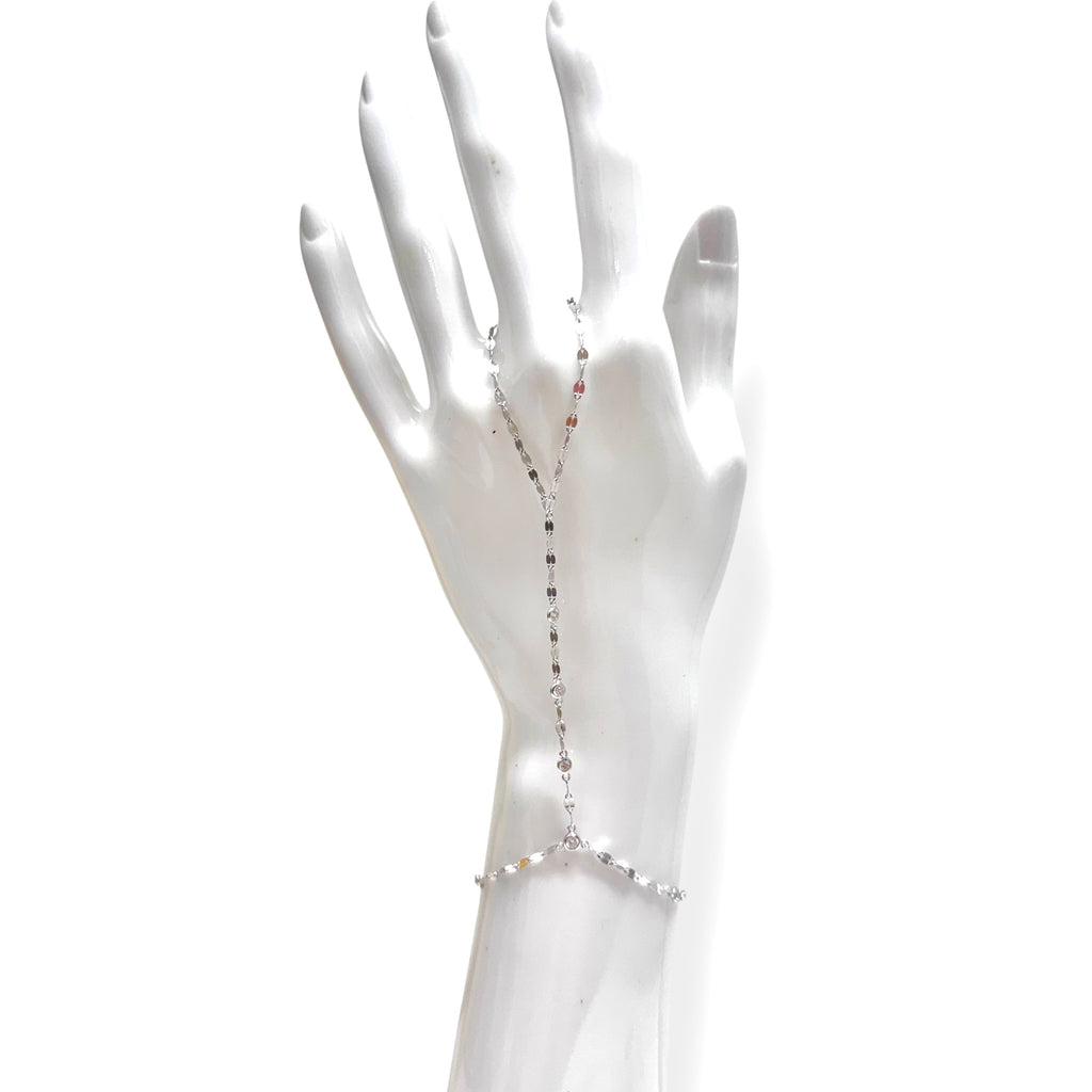 Etched Sparkle Forzentina Hand Chain