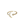 CZ Moon and Star Ring