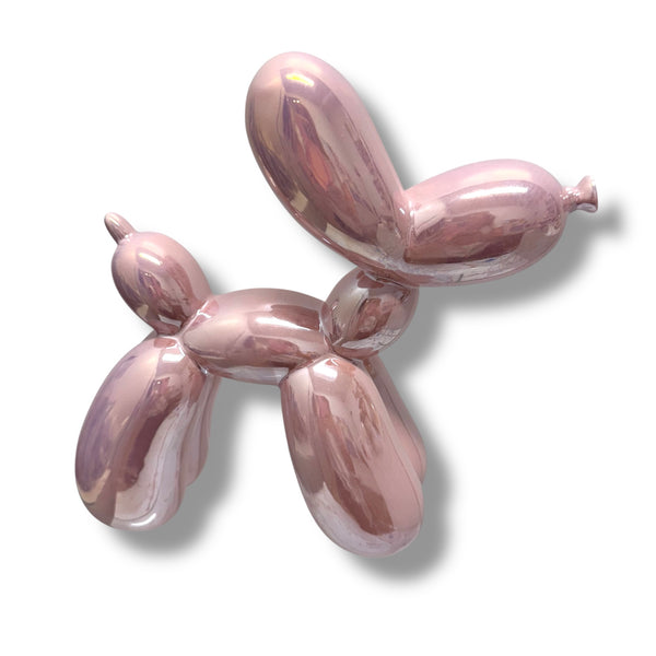 Medium Irridescent Pink Balloon Dog