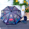 Fun and Colorful Graffiti Design Retractable Umbrella With Sleeve