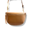 Samantha Studded Vegan Leather Fanny/Crossbody Bag