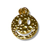 Hammered Smiley Charm