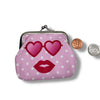 Heart Hands & Sunglasses Patterned Coin Purse