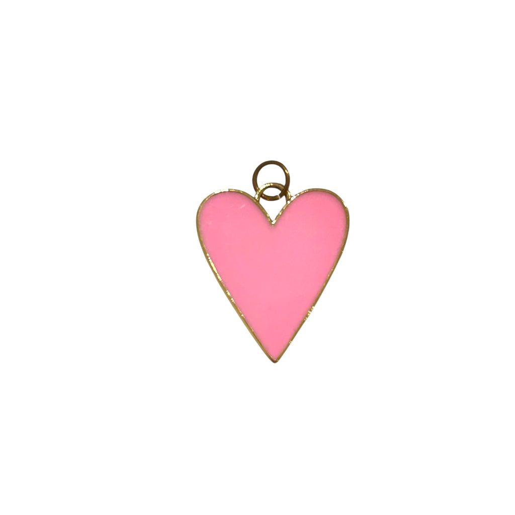 Large (1") Enamel Heart Charm