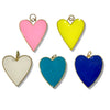 Large (1") Enamel Heart Charm