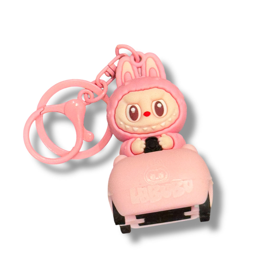 Monster Driving Car Keychain