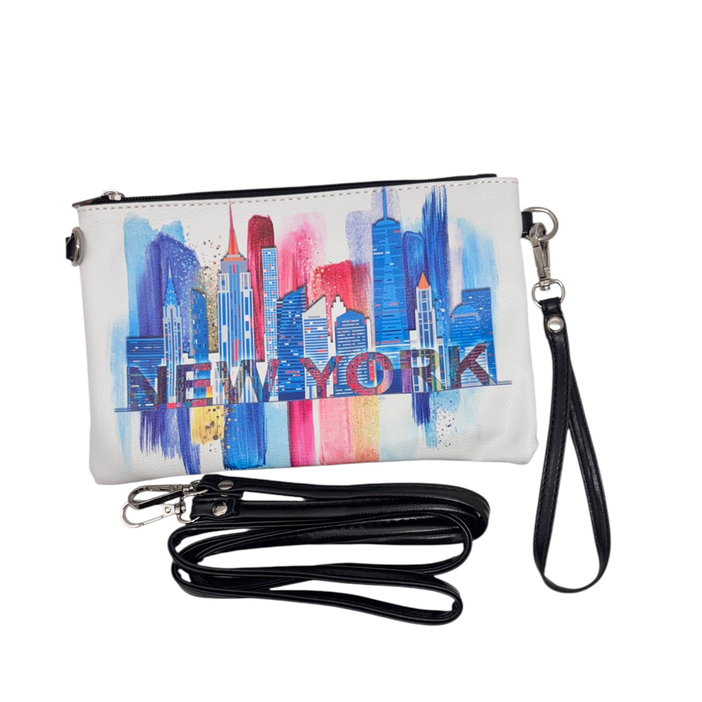 New York Zip Crossbody/Clutch/Pouch