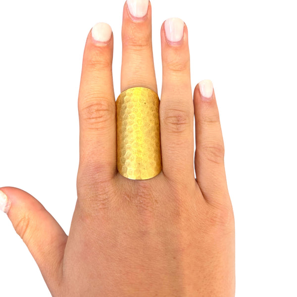 Adjustable Hammered Ring