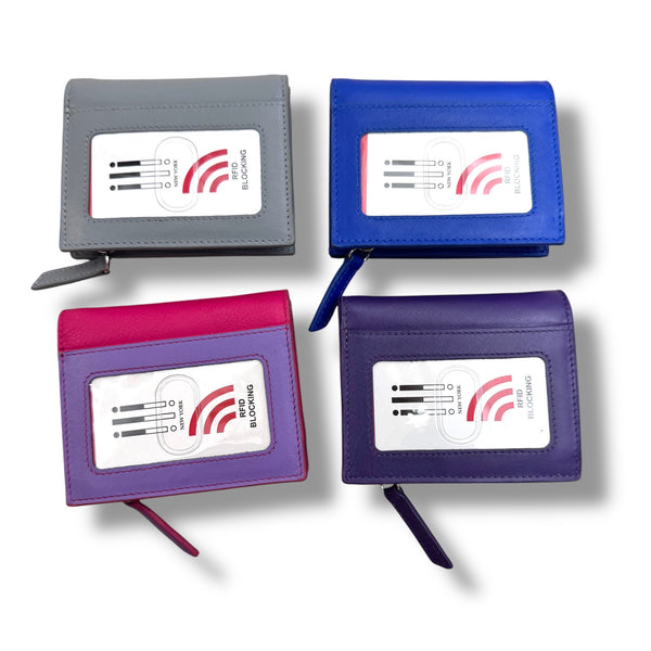 Genuine Leather Small Snap Wallet