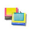 Leather Color Block Tri-Fold Wallet