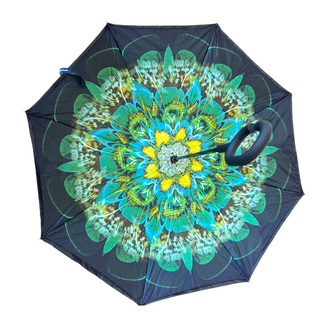 Colorful Floral Double Layer Inverted Umbrellas