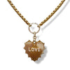 Box Chain With Beautiful LOVE Heart Charm