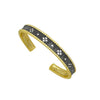 Two-Tone Cuff with CZ Accents