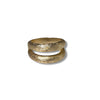 2 Row Brushed Gold Ring