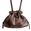 Chocolate Brown Cinch Bag