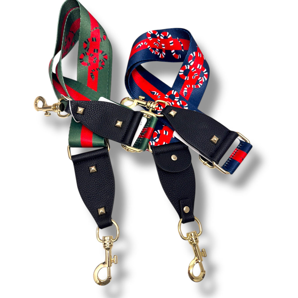 Striped Snake Design Guitar Strap