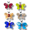 Glass Speckled Colorful Butterflies