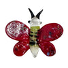 Glass Speckled Colorful Butterflies