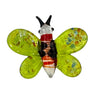 Glass Speckled Colorful Butterflies