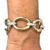 Zoe Oval and CZ Chunky Bracelet