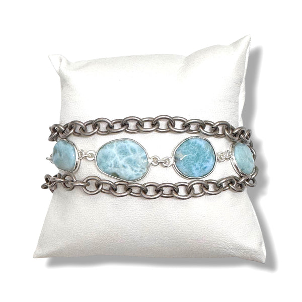 Hypnotic Bracelet Larimer Stone With Chain Link