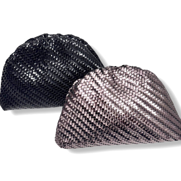 Half Moon Patent Evening Bag