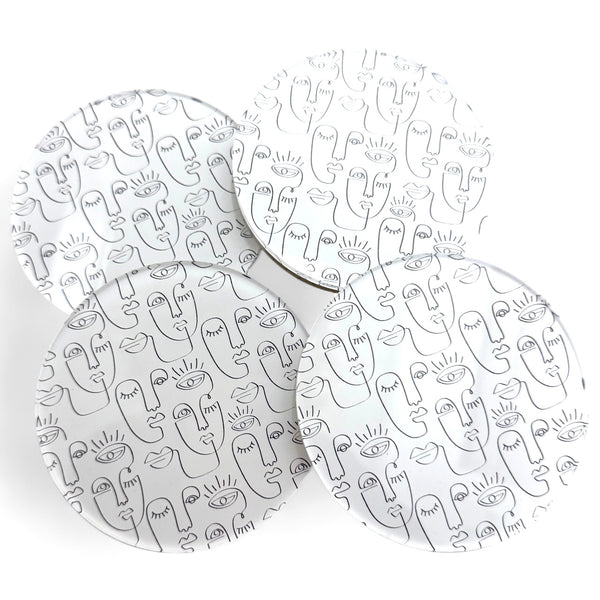 Set of 4 Two-Faced Coasters