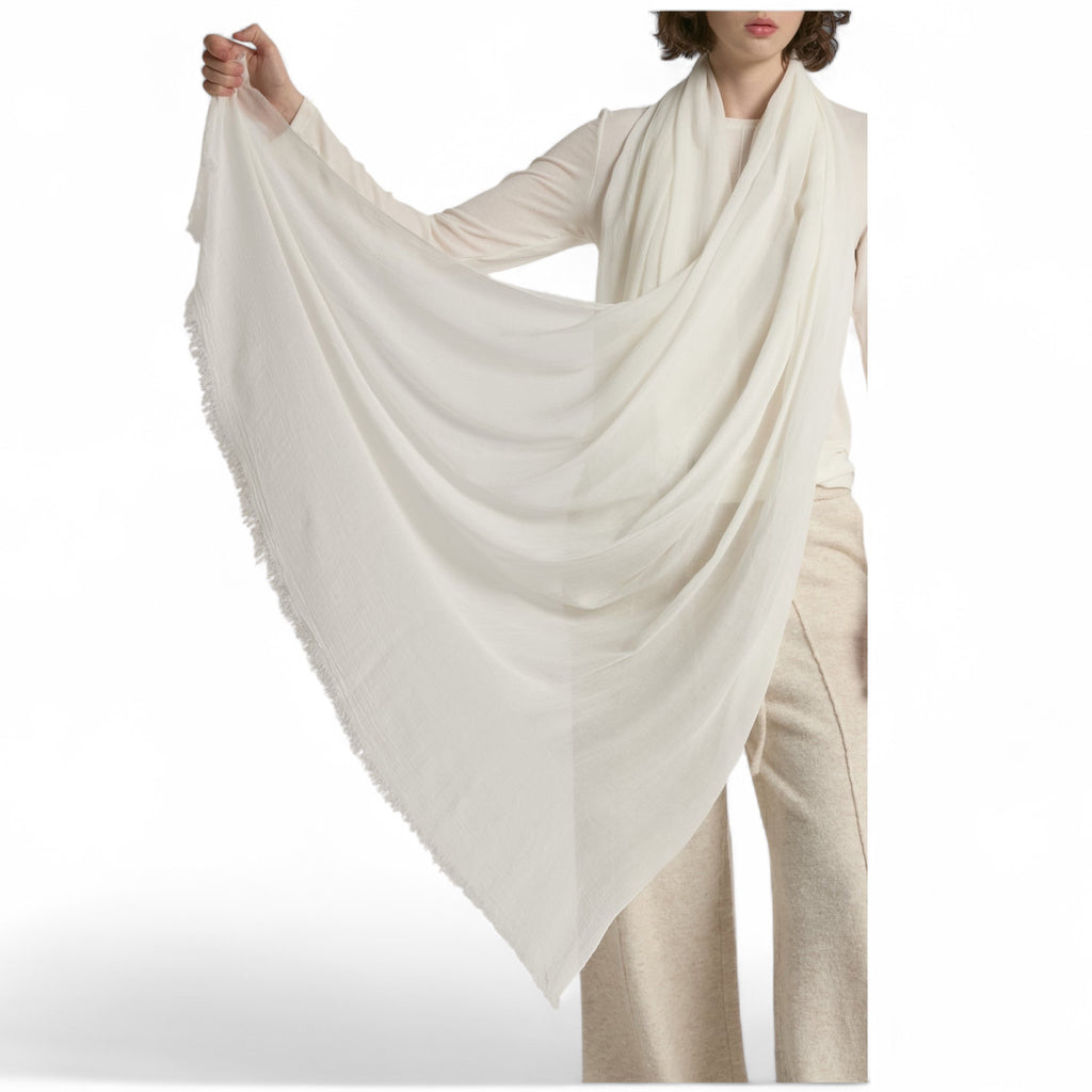 Sheer Cotton Long Scarf