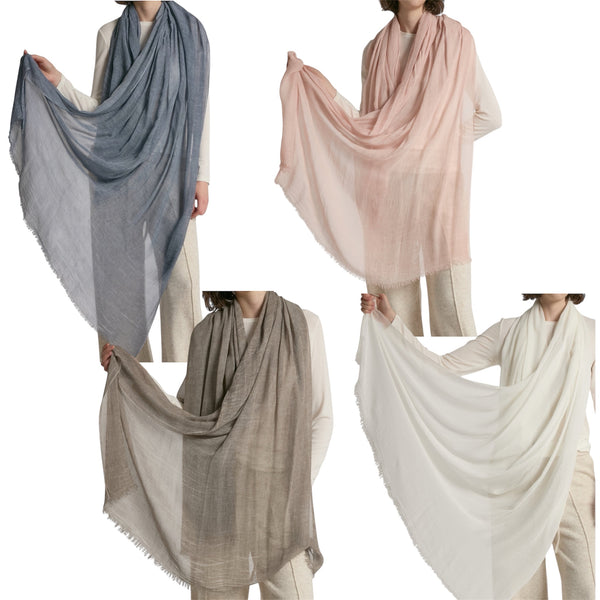 Sheer Cotton Long Scarf