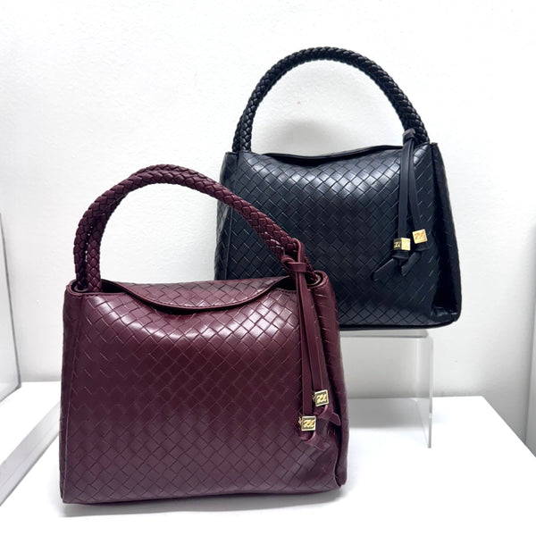 Nova Woven Top Handle Bag