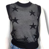 Elan Sleeveless Crewneck Star Print Sweater