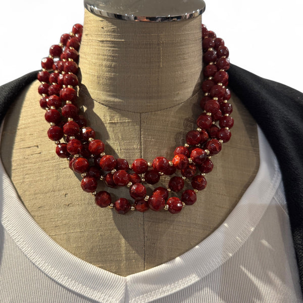 Multi Layered Beaded Necklace