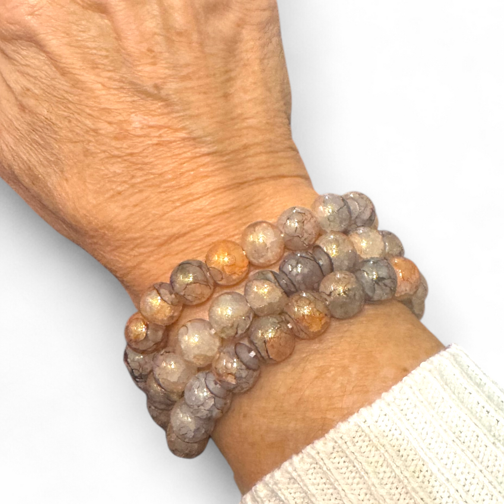 3 Row Beaded Bracelet