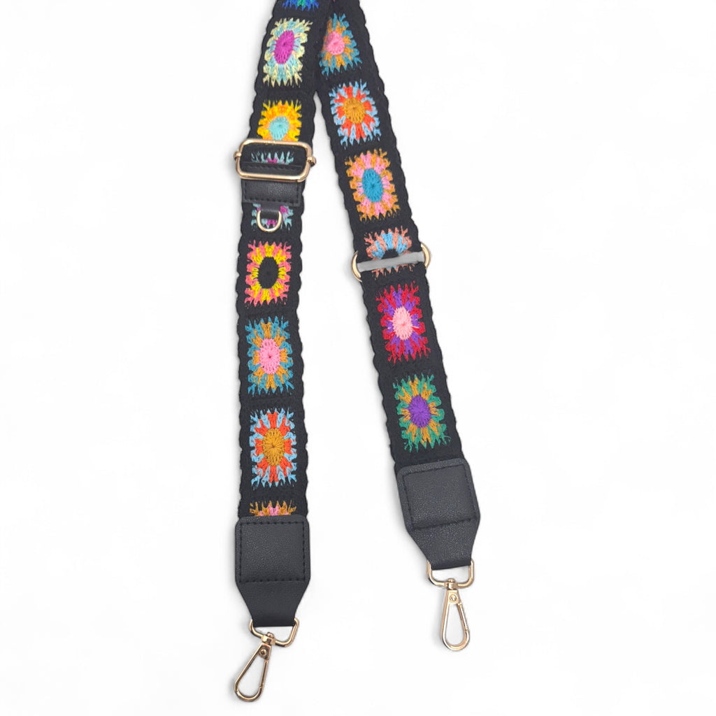 Crochet Flower Guitar Straps