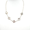 5 Mother of Pearl Clover Necklace